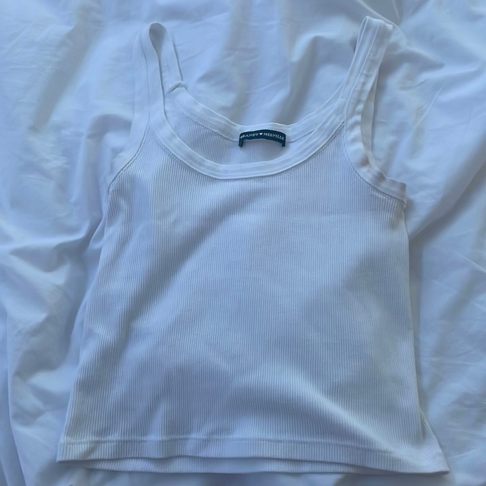 white tank top
